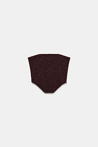 TEXTURED CORSET TOP