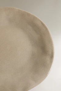 IRREGULAR STONEWARE DESSERT PLATE