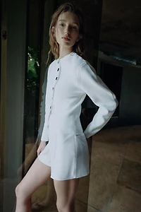 ASYMMETRIC CLOSURE CARDIGAN