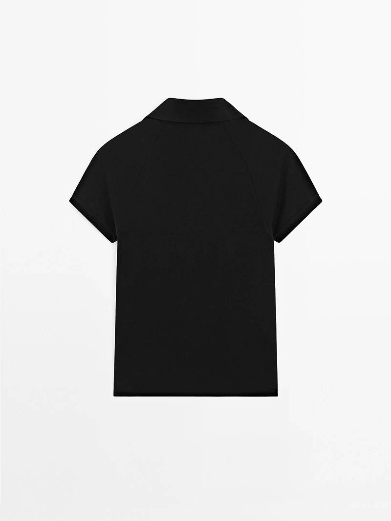 100% cotton short sleeve polo shirt