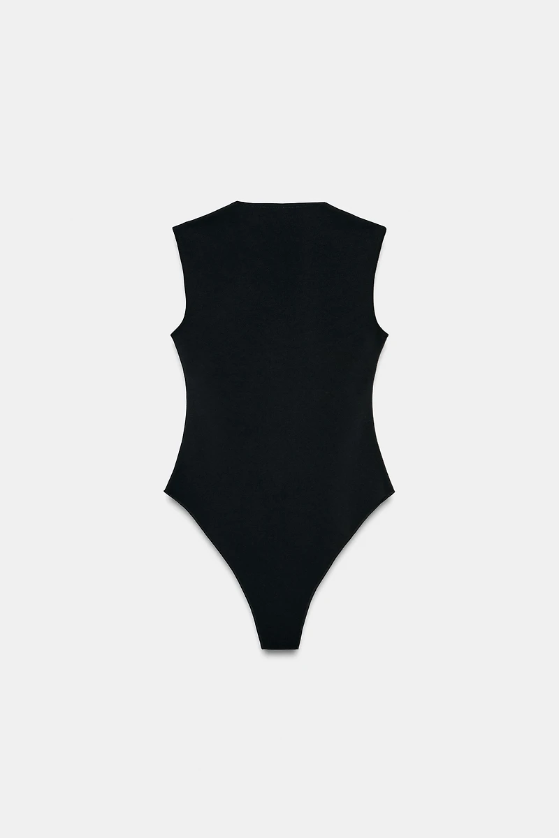 STRETCH SWEETHEART NECK BODYSUIT