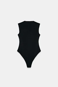 STRETCH SWEETHEART NECK BODYSUIT