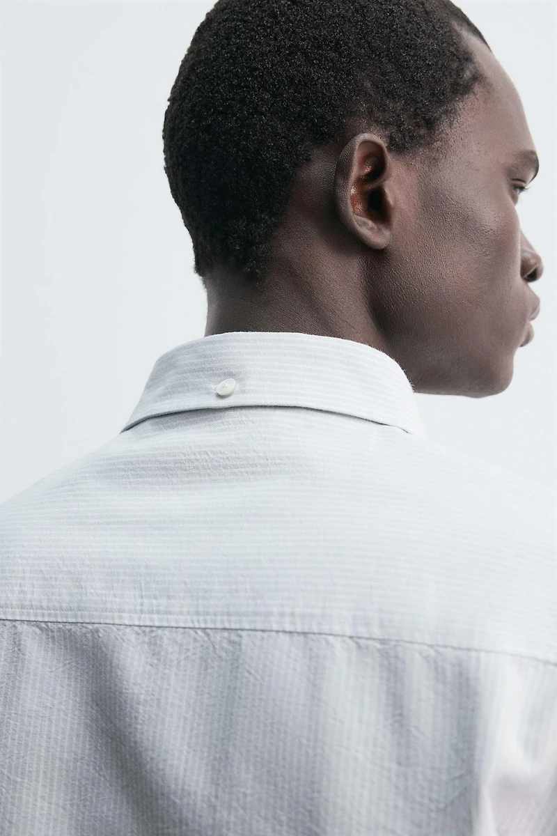 CHEMISE OXFORD RAYURES
