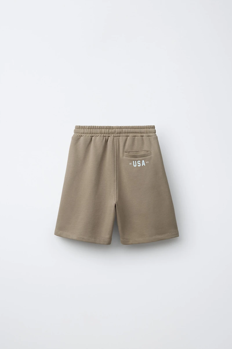 PLUSH JOGGING SHORTS