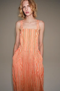 ZW COLLECTION STRIPED MIDI DRESS