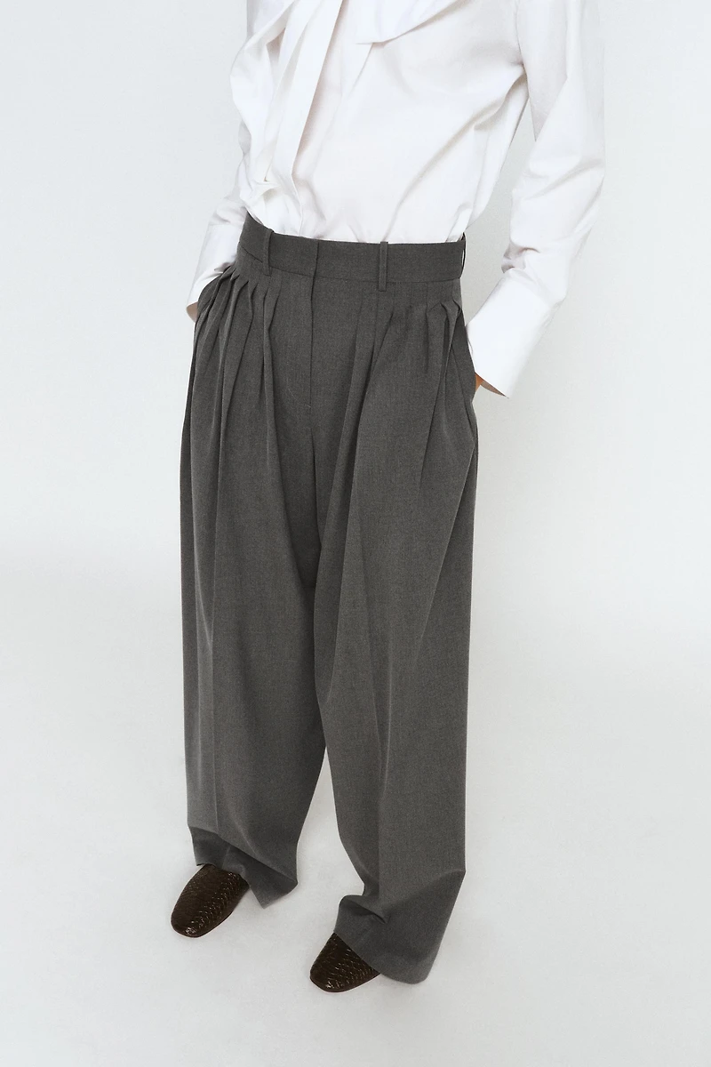 PLEATED PANTS ZW COLLECTION