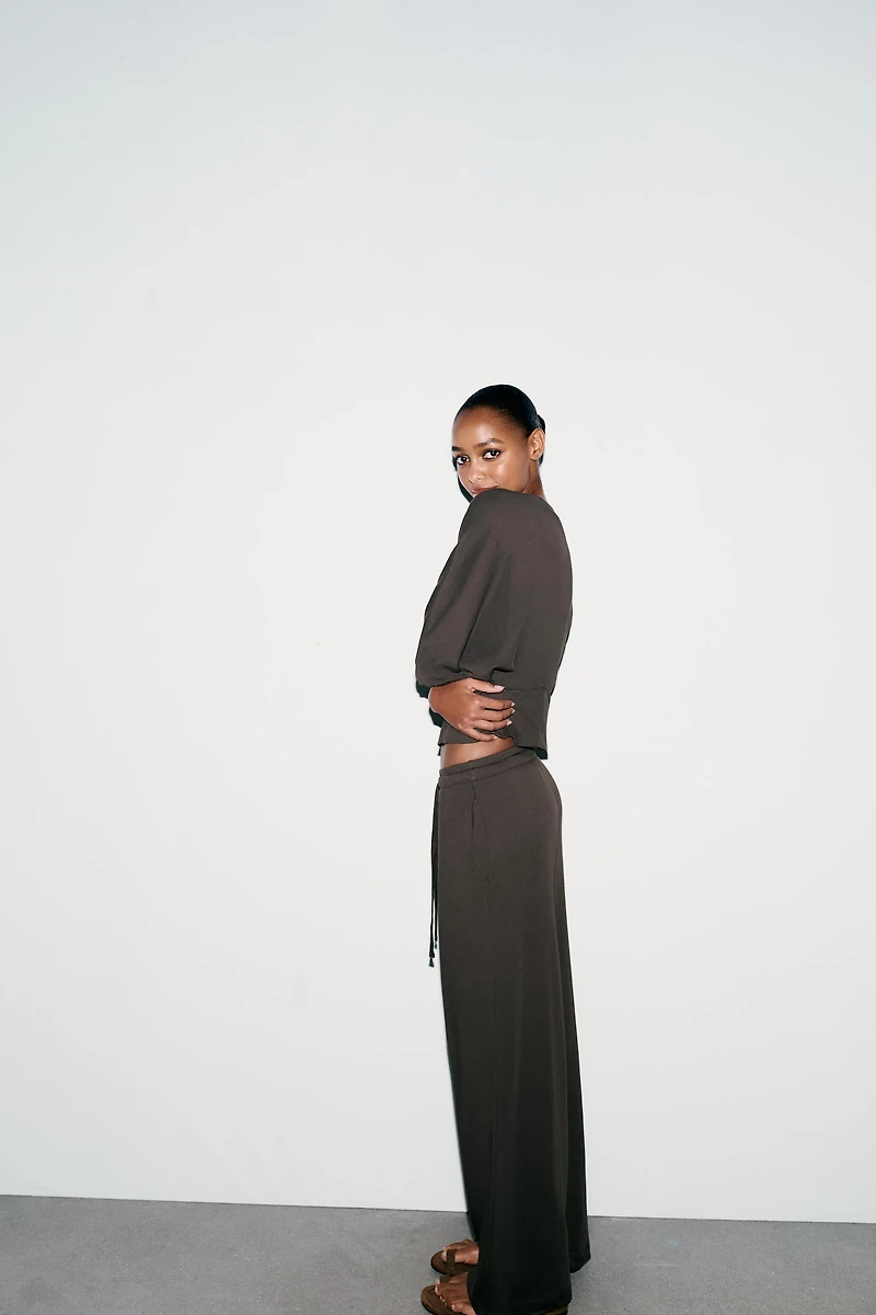STRAIGHT LEG COTTON PANTS