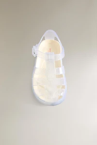 KIDS GLITTER CAGE SANDALS