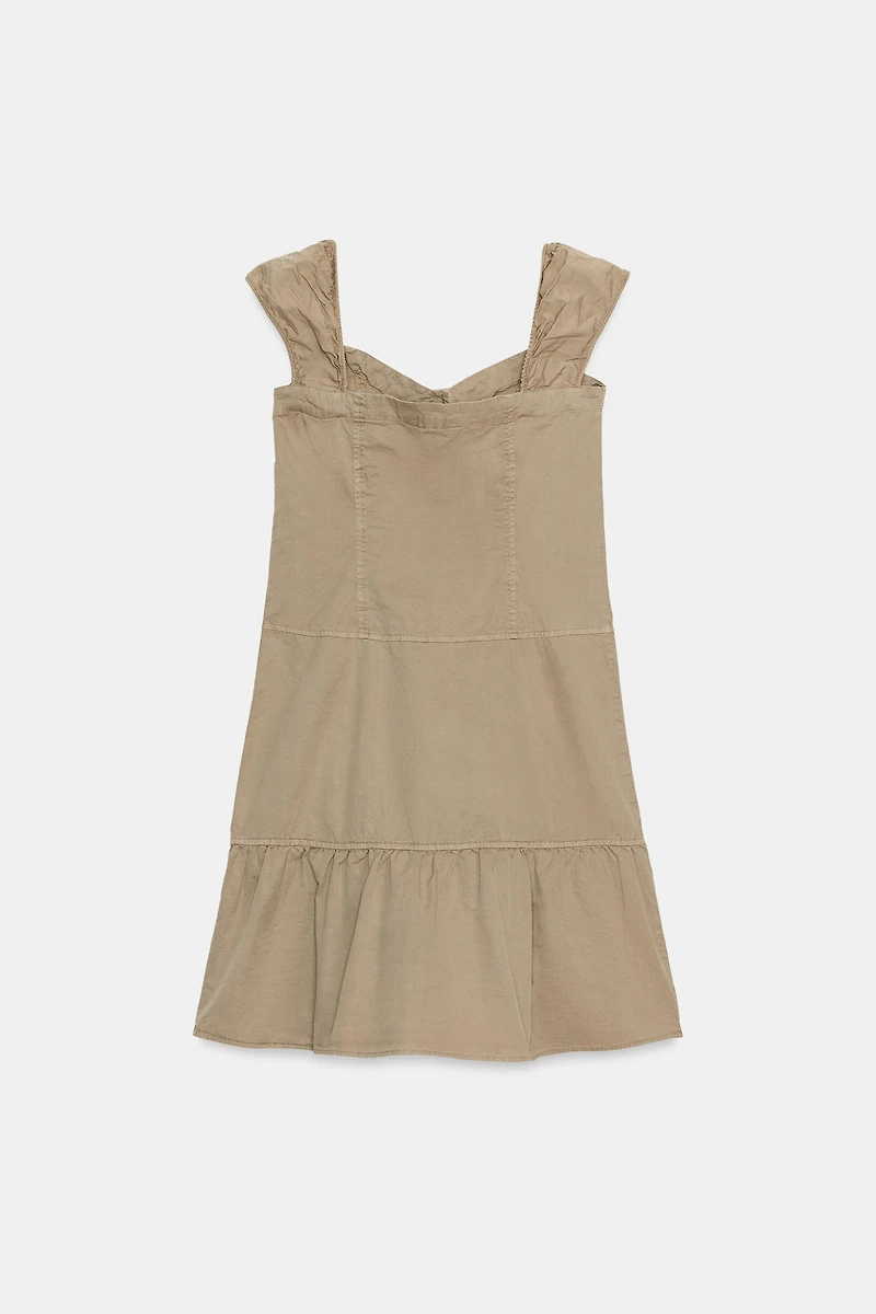 ROBE MIDI À BOUTONS