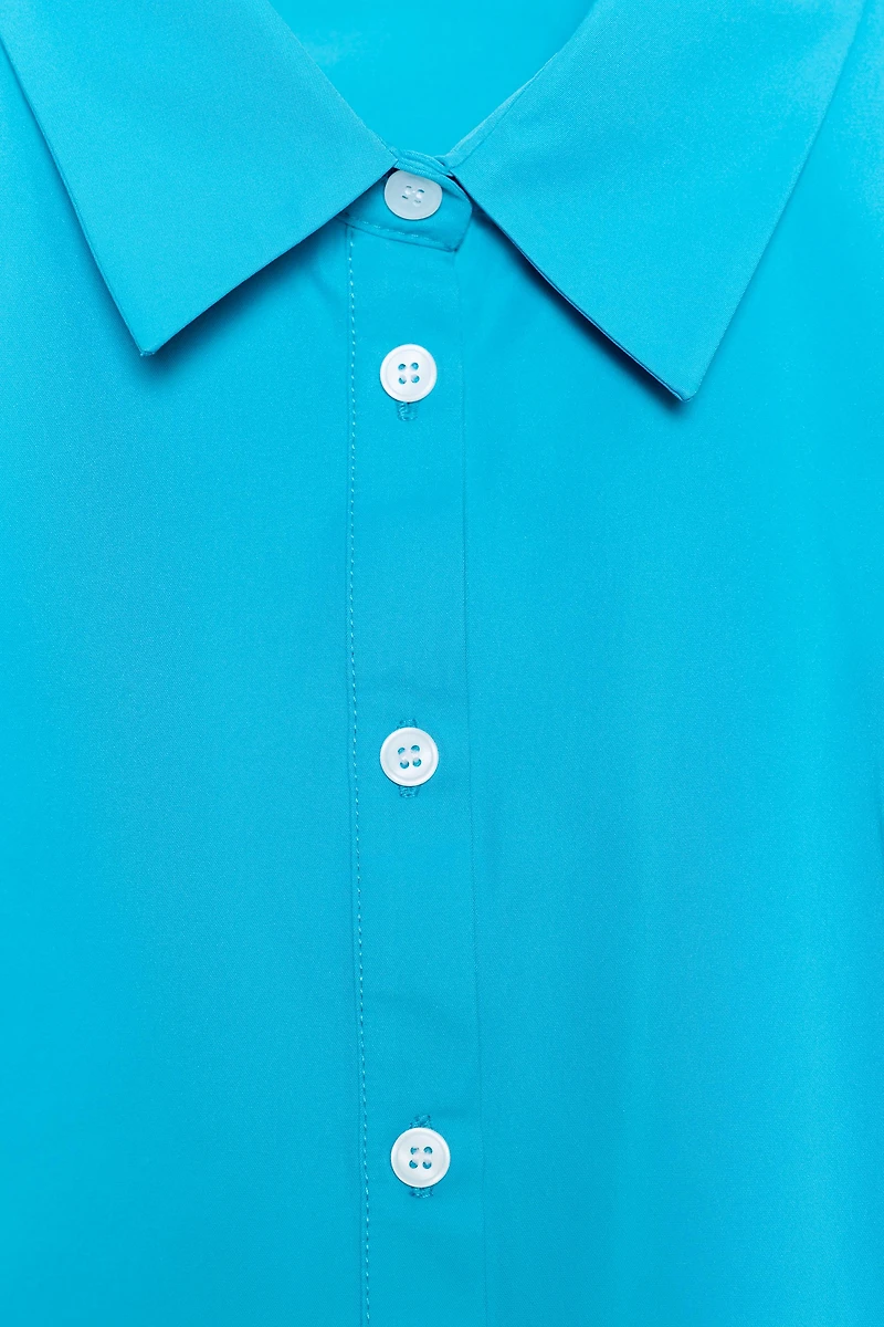 FITTED TAFFETA SHIRT