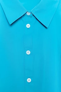 FITTED TAFFETA SHIRT