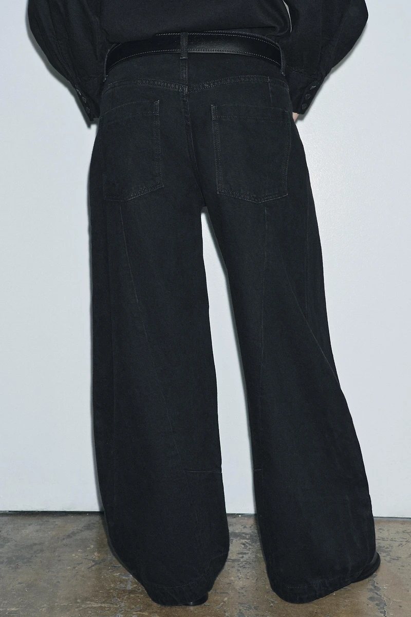 ZW COLLECTION LOW RISE BALLOON JEANS