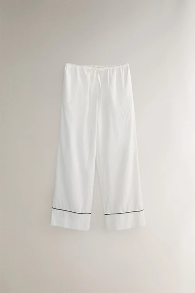 PANTALON JACQUARD RAYURES