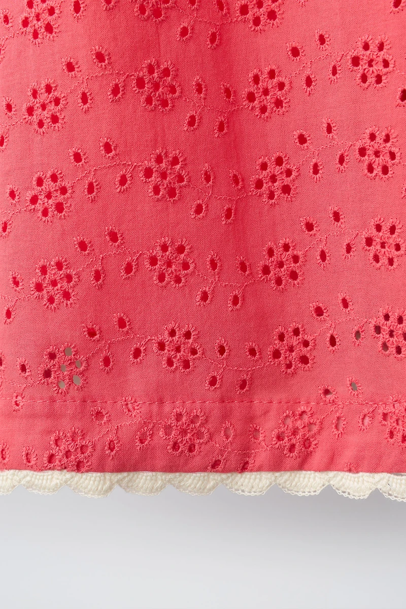 SHIFFLY EMBROIDERED LACE DRESS