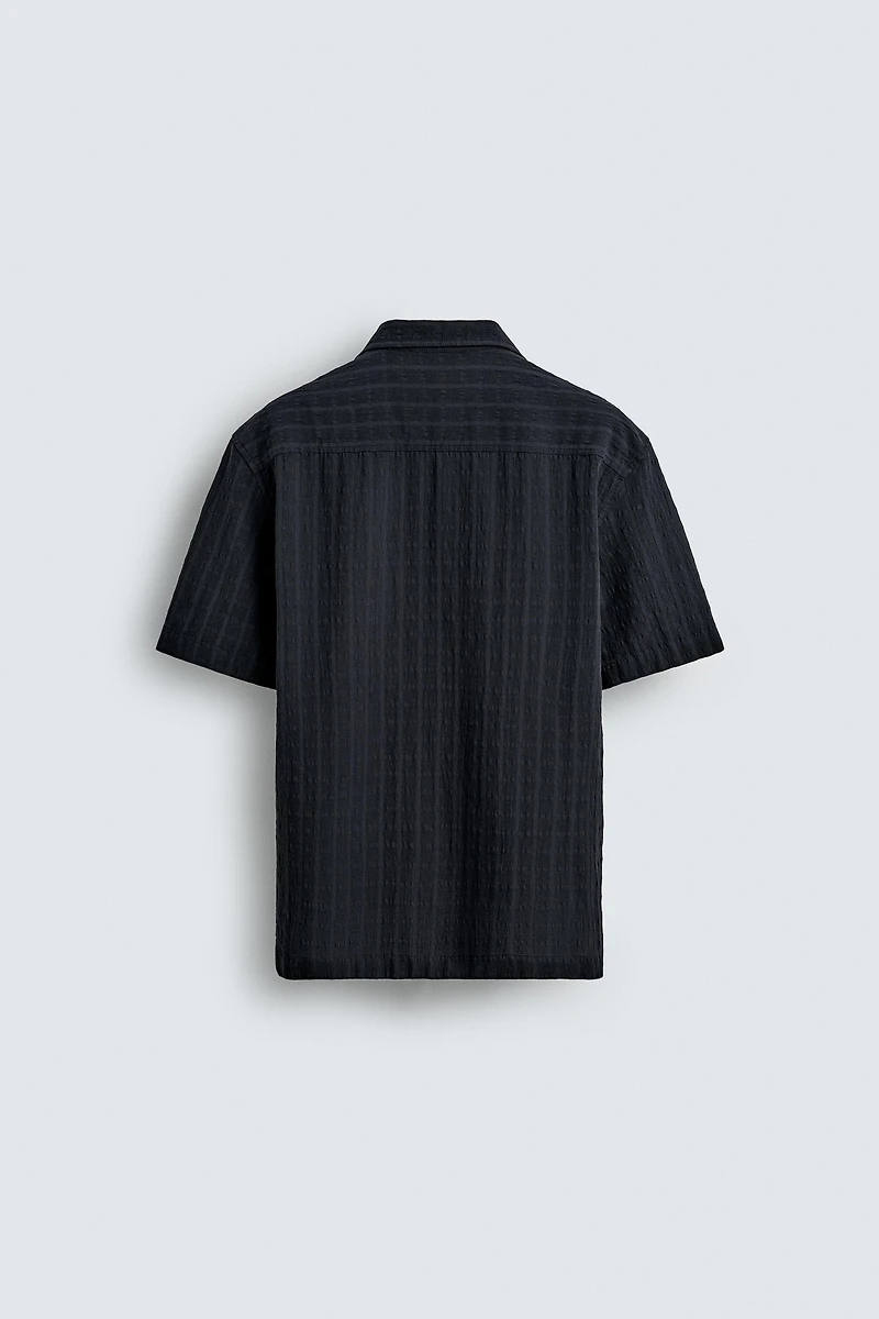 REGULAR FIT TEXTURED SHIRT