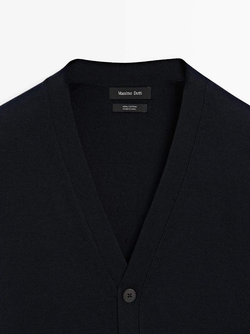 Cardigan 100 % coton