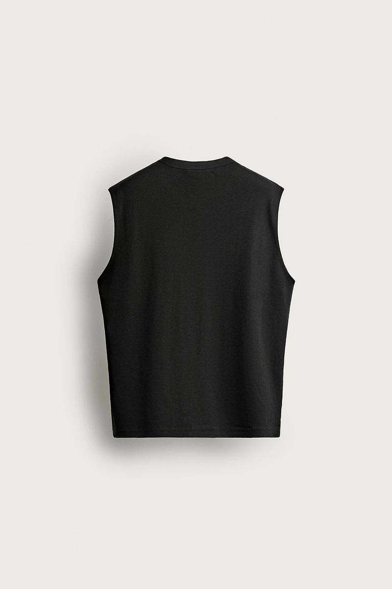 TANK TOP WITH COMBINED NECKLINE