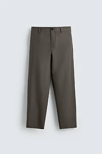 STRAIGHT FIT WOOL PANTS