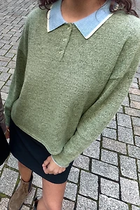 PULL POLO EN MAILLE BIMATIÈRE