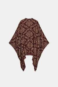 JACQUARD LONG CAPE