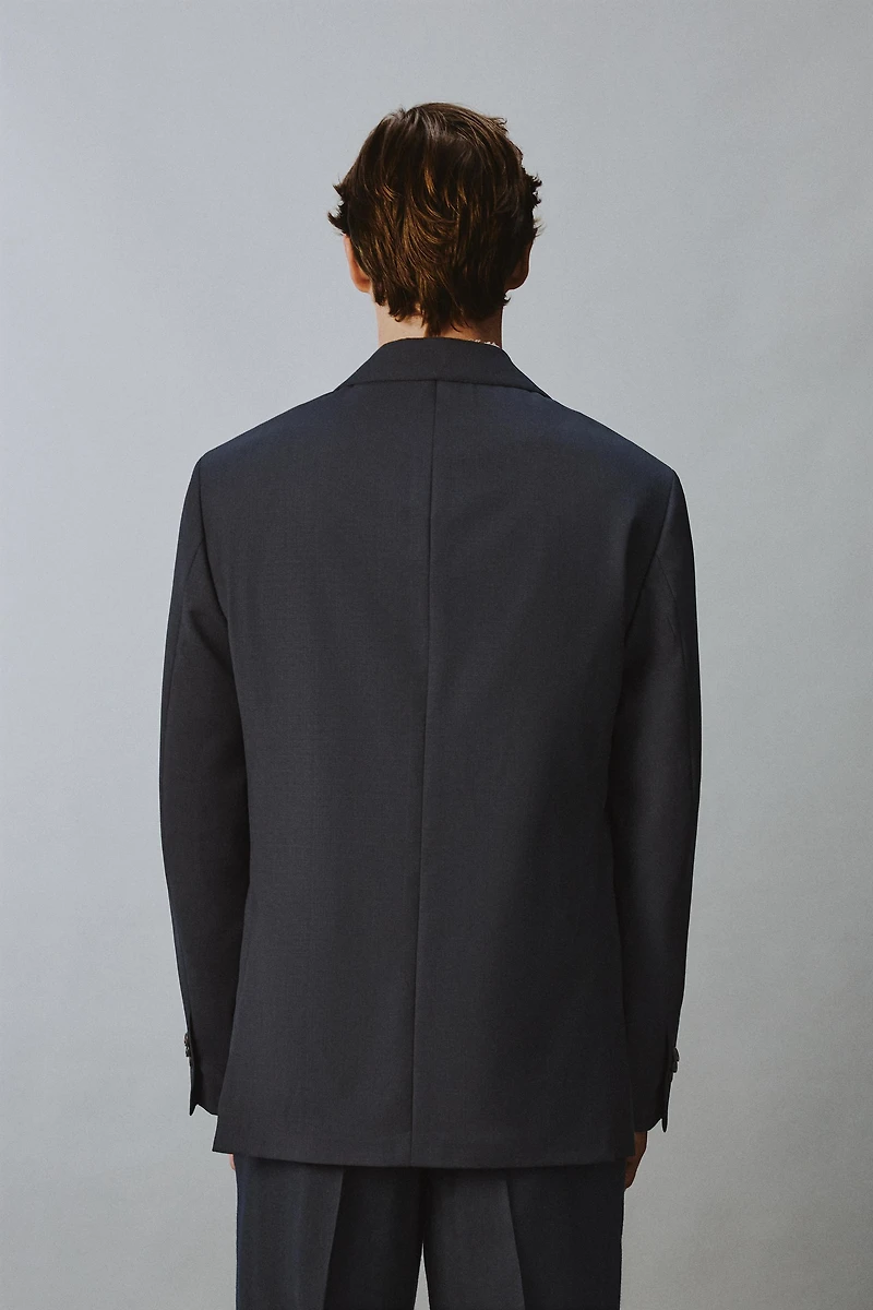 VESTE RELAXED FIT 100 % LAINE
