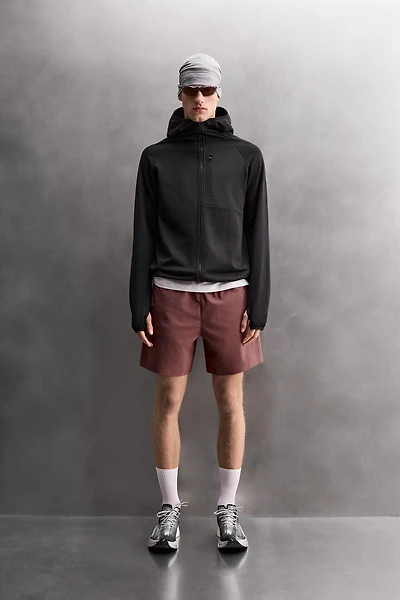 TECHNICAL COMBINATION FLEECE HOODIE SWEATSHIRT