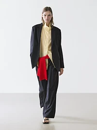 Two-button extra-fine 100% wool blazer