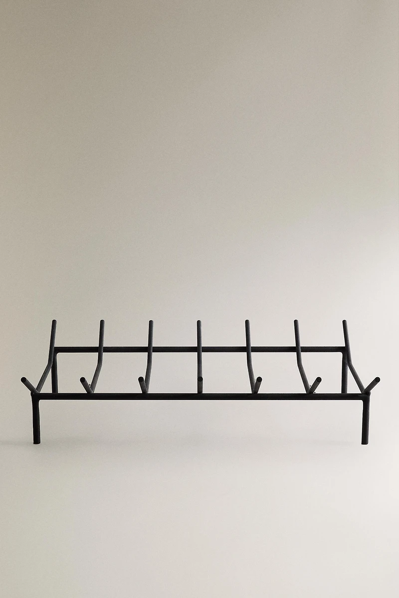 SUPPORT EN FER POUR BOIS DE CHEMINÉE