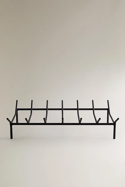 SUPPORT EN FER POUR BOIS DE CHEMINÉE