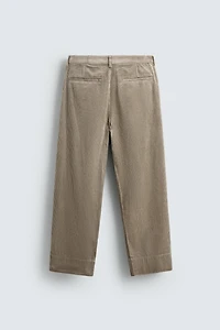 PANTALON RELAXED FIT EN VELOURS CÔTELÉ