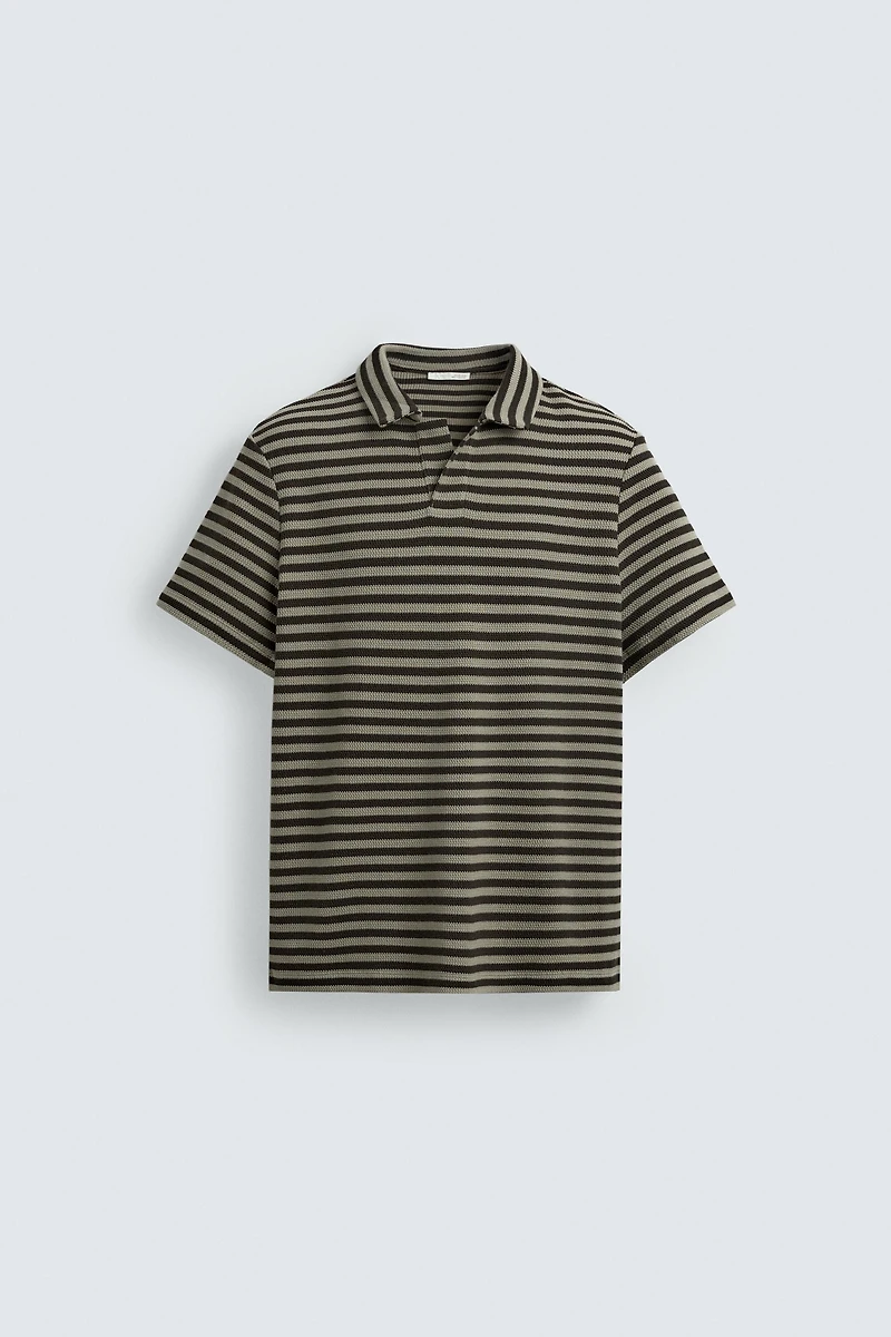 POLO REGULAR FIT STRUCTURÉ