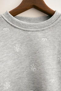 ZARA TIMELESS - SWEAT BRODÉ FLEURS