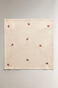 SET OF FLORAL EMBROIDERED NAPKINS (SET OF 2)