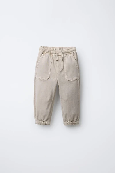 TWILL CARGO JOGGER PANTS