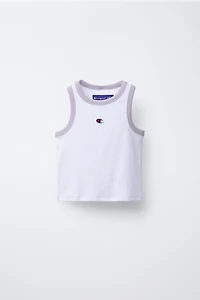 PACK CHEMISE POPELINE RAYÉE AVEC DÉBARDEUR EN MAILLE CHAMPION ® X ZARA