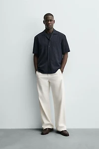 REGULAR FIT TEXTURED SHIRT