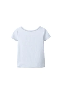 T-SHIRT CÔTELÉ BIJOUX