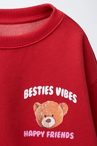 BEAR PRINT SWEATSHIRT