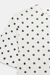 SHORT SLEEVE POLKA DOT T-SHIRT