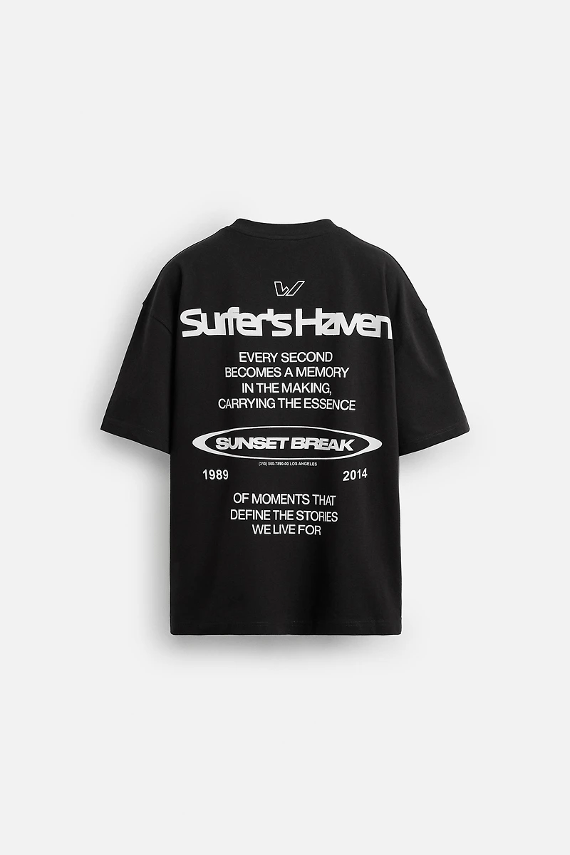 T-SHIRT À INSCRIPTIONS IMPRIMÉES