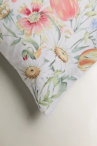 HOUSSE DE COUSSIN FLEURS ET PAPILLONS