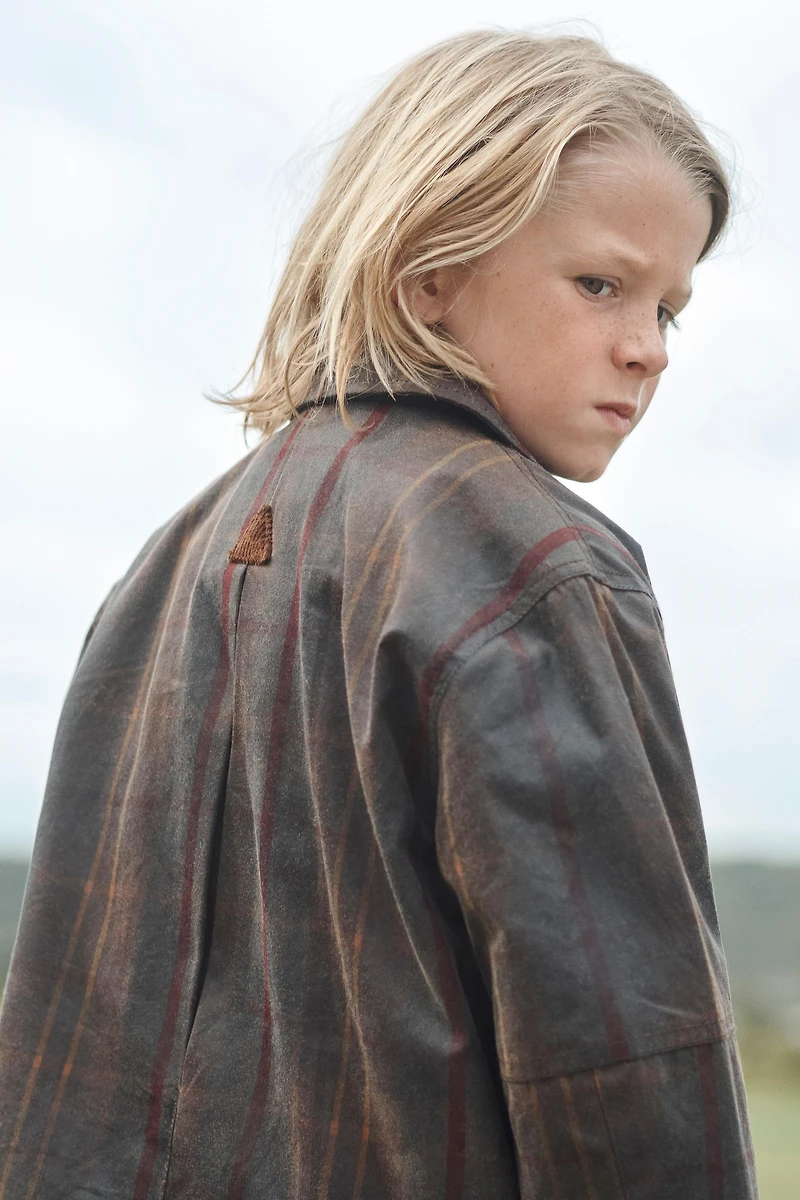 LIMITED EDITION WAXED PLAID COAT