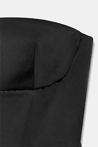 SATIN PEPLUM TOP