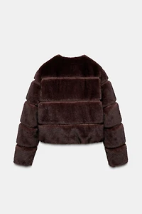 MANTEAU COURT EFFET FOURRURE HEIQ XREFLEX™ COLLECTION SKI