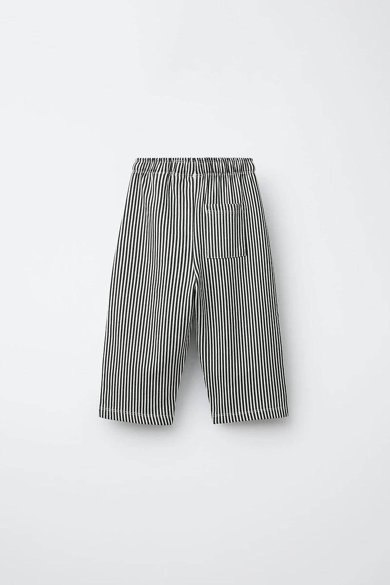 STRIPED PLUSH PANTS