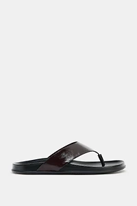 LEATHER STRAPPY SANDALS