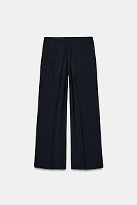 PANTALON LARGE À DOUBLE TAILLE