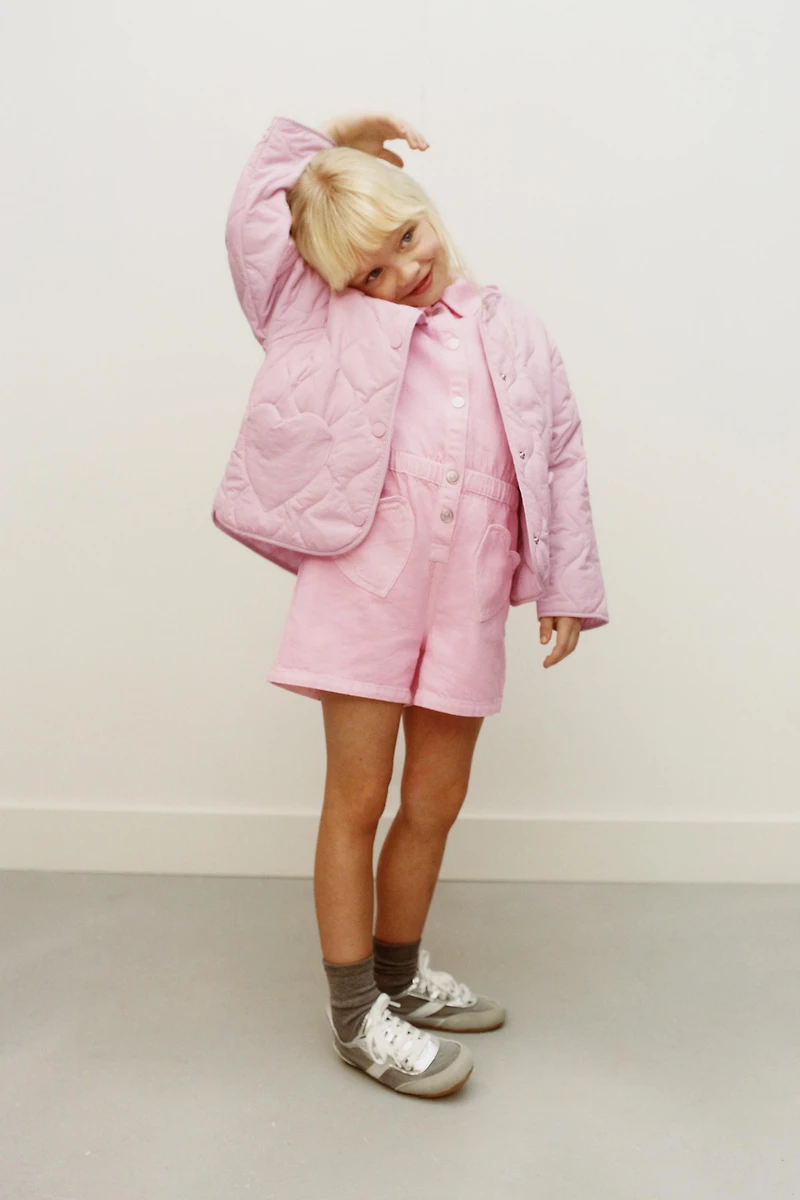 HEART POCKETS TWILL JUMPSUIT