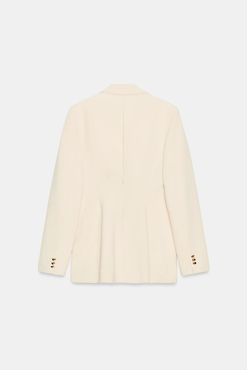 DOUBLE-BREASTED BLAZER WITH BUCKLE