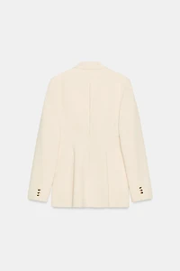 DOUBLE-BREASTED BLAZER WITH BUCKLE